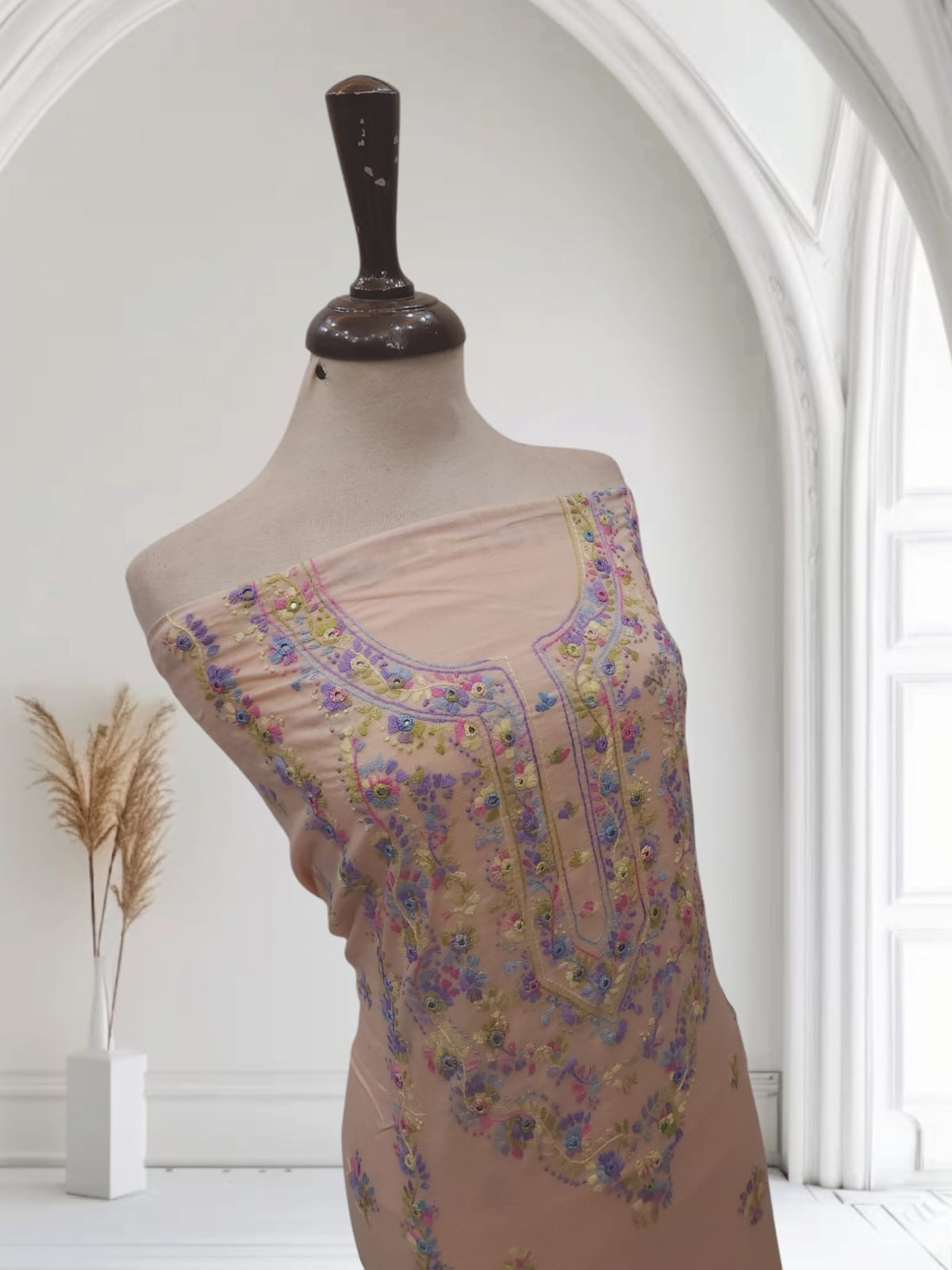 Most Demanding Lawn hand embroidered shirt