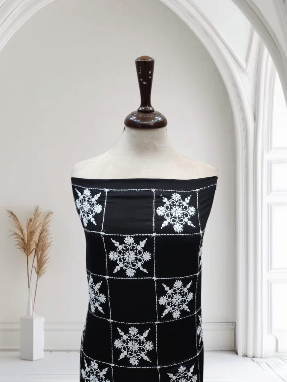 Tarkashi lawn hand embroidered shirt