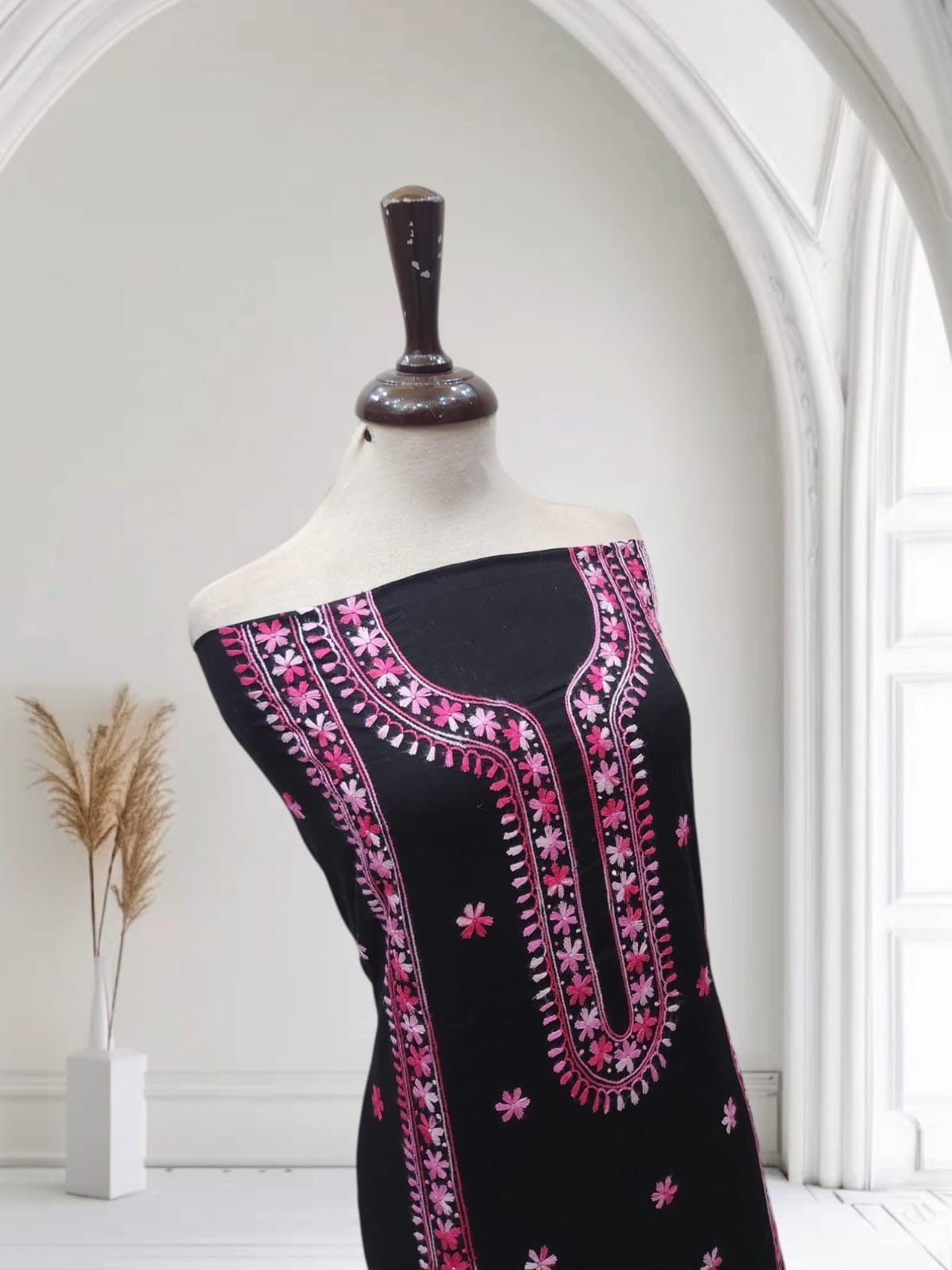 Lawn hand embroidered shirt
