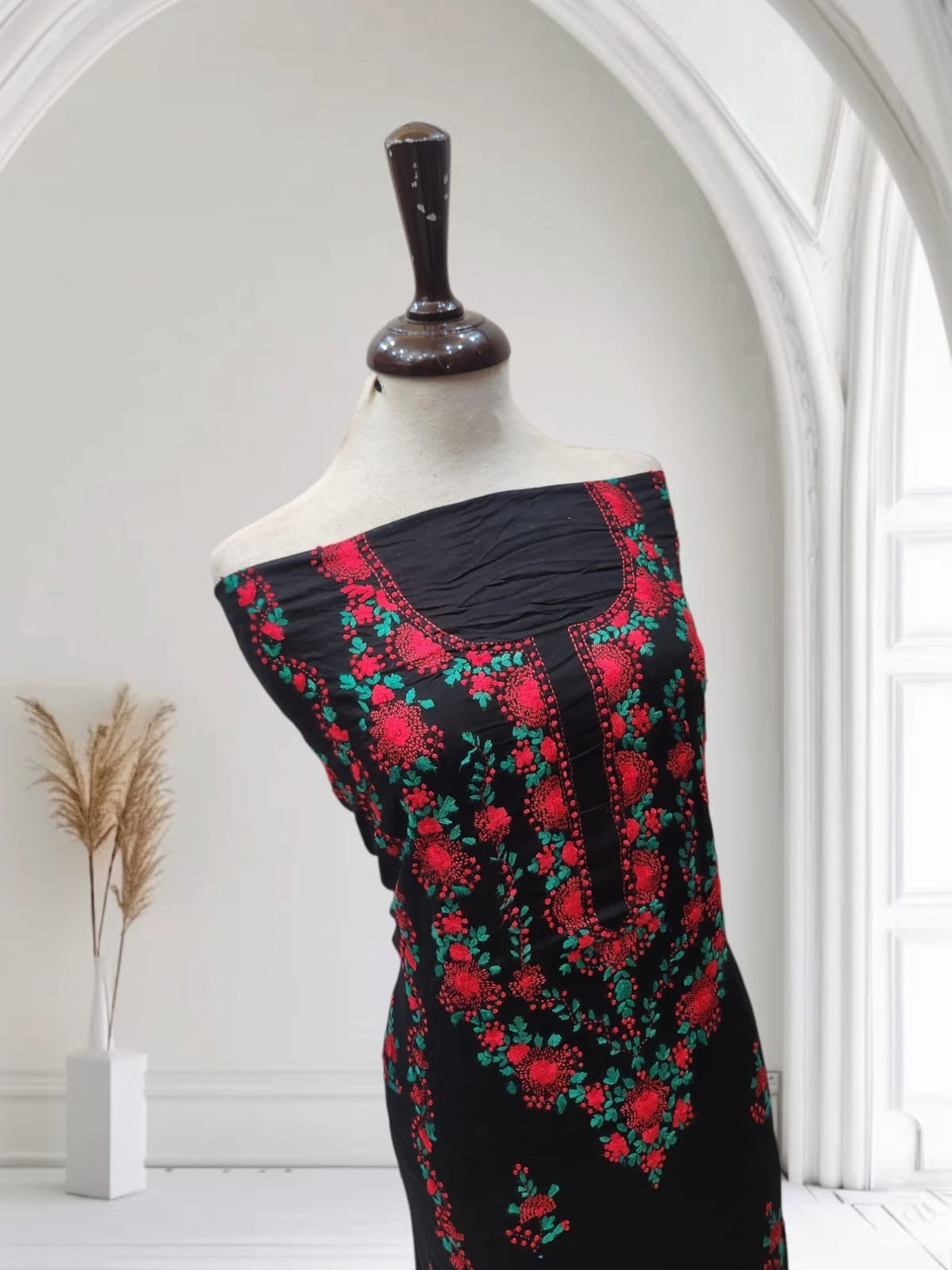Lawn hand embroidered shirt