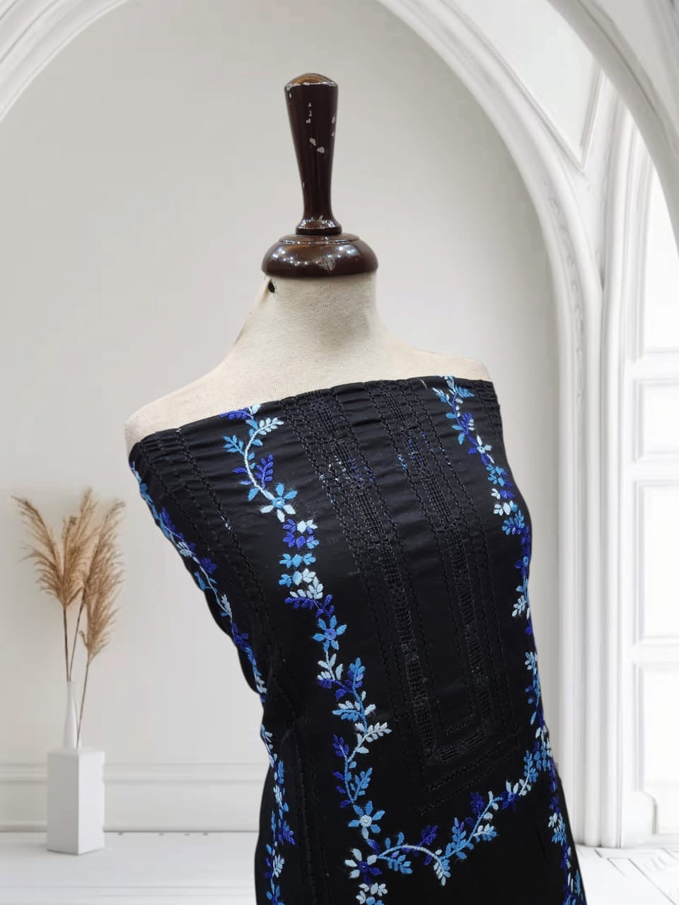 Tarkashi lawn hand embroidered shirt