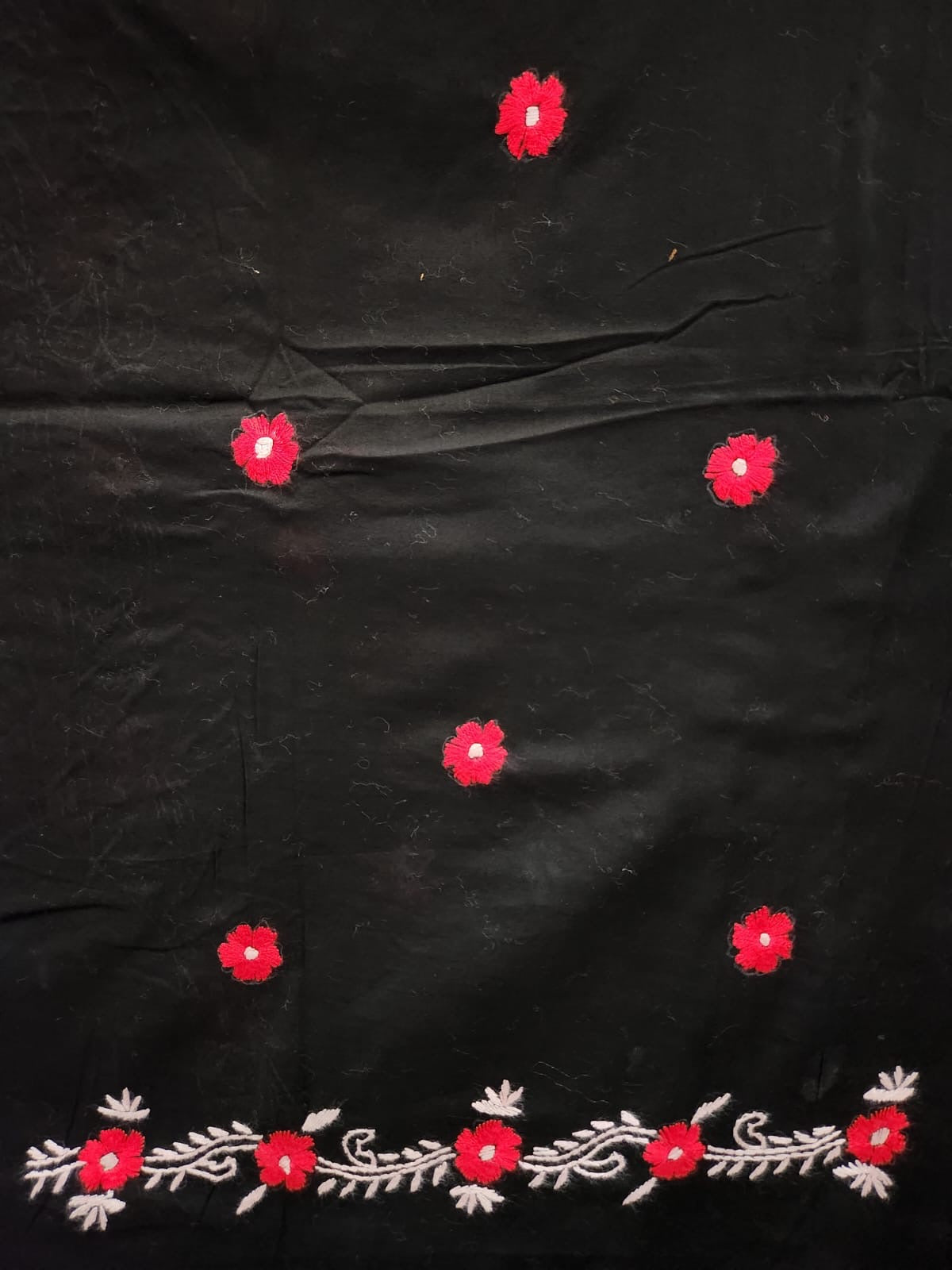 Budget friendly black beauty hand embroidered shirt
