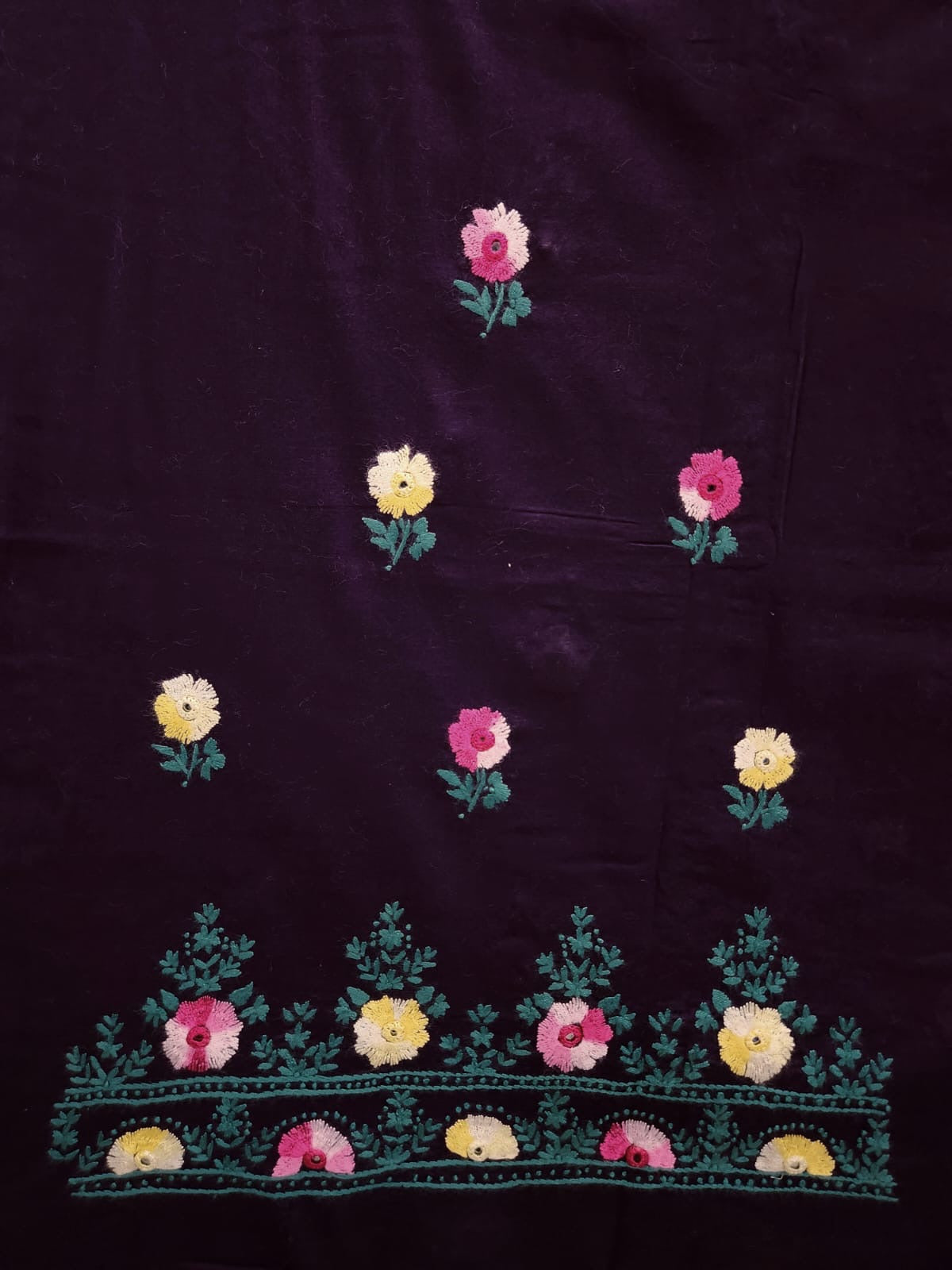 Lawn hand embroidered shirt