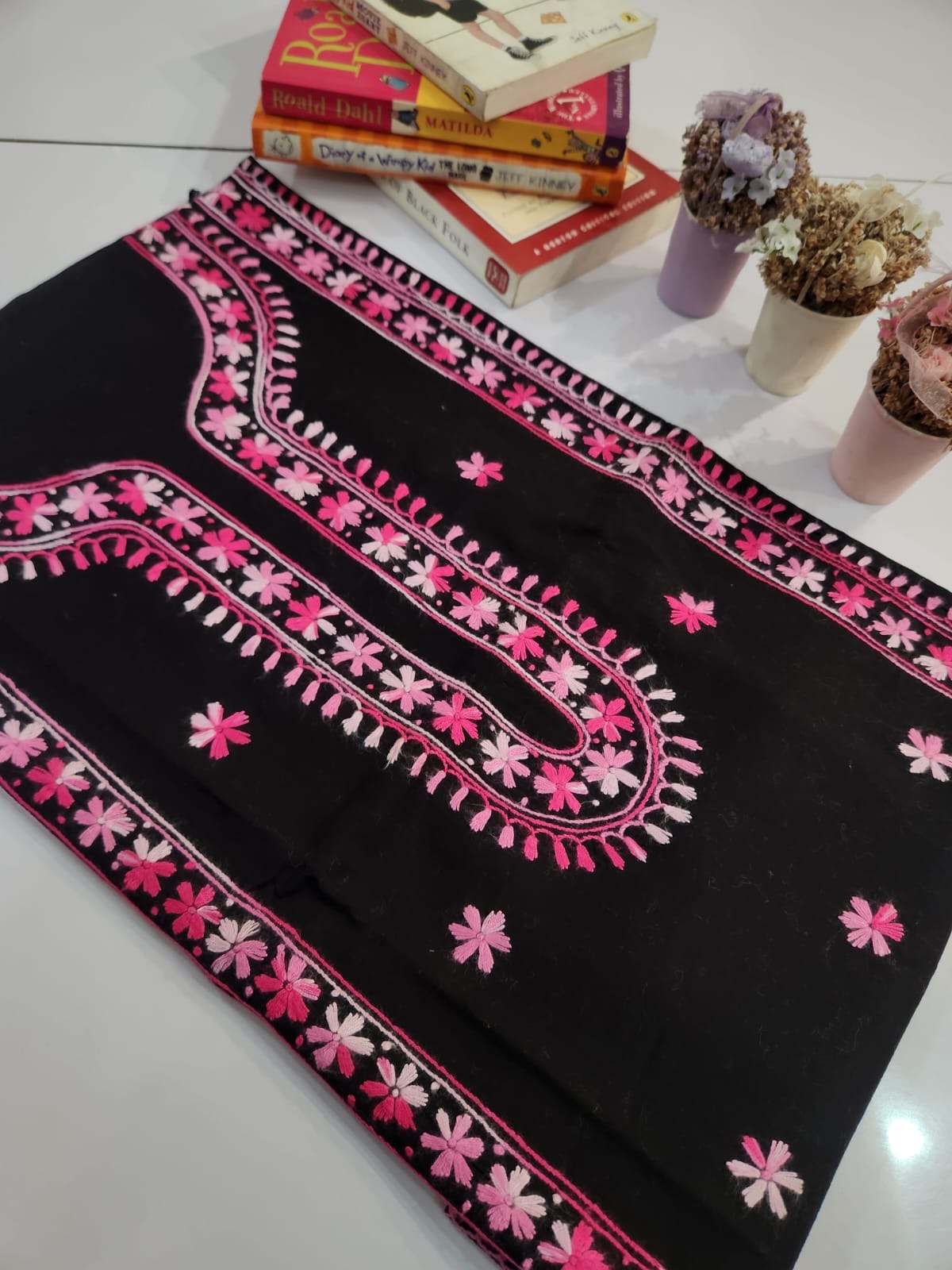 Lawn hand embroidered shirt