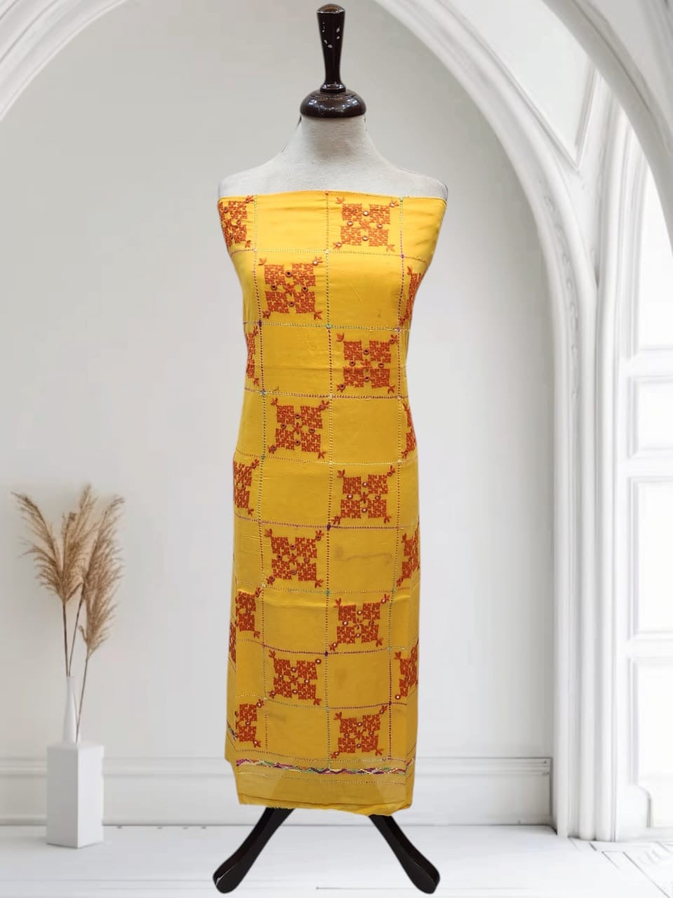 Tarkashi lawn hand embroidered shirt