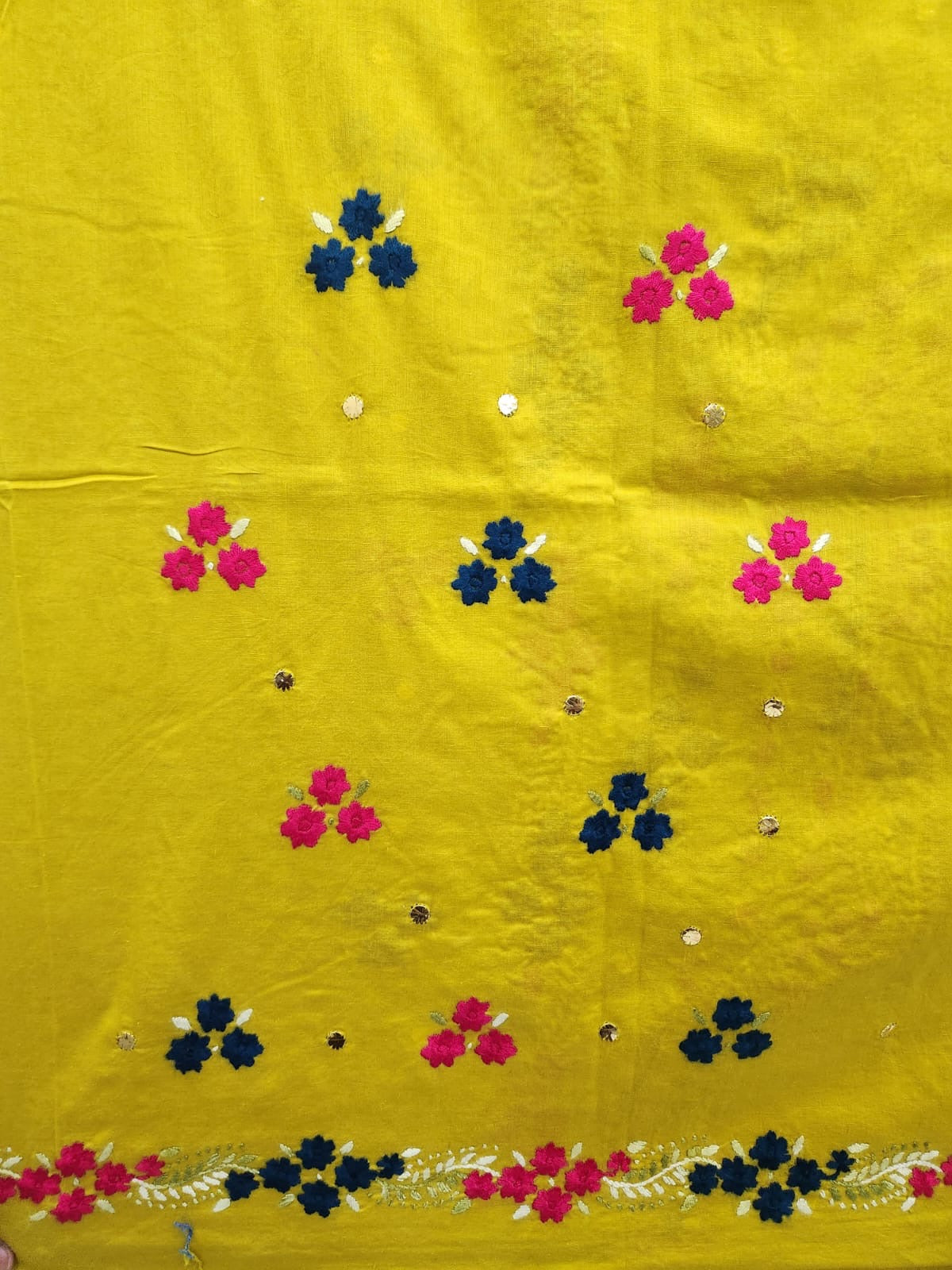 Premium lawn shirt with mukesh