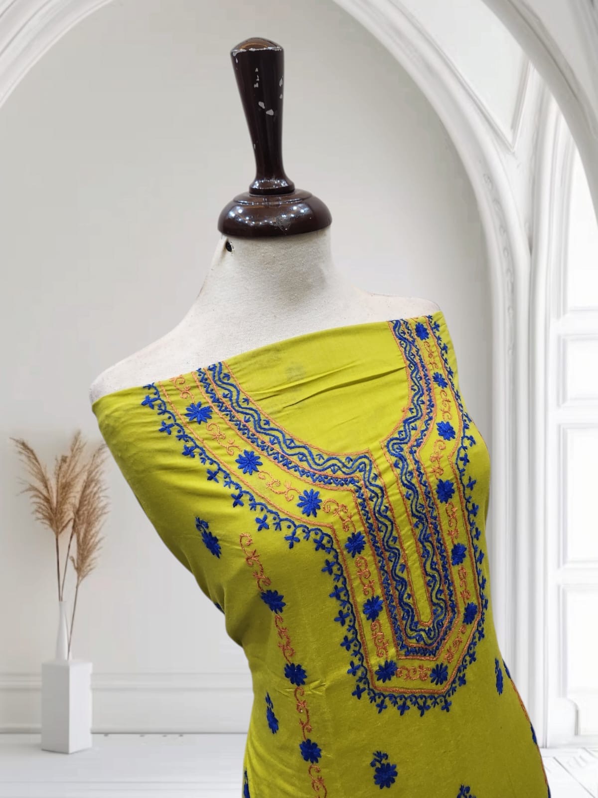 Lawn hand embroidered shirt