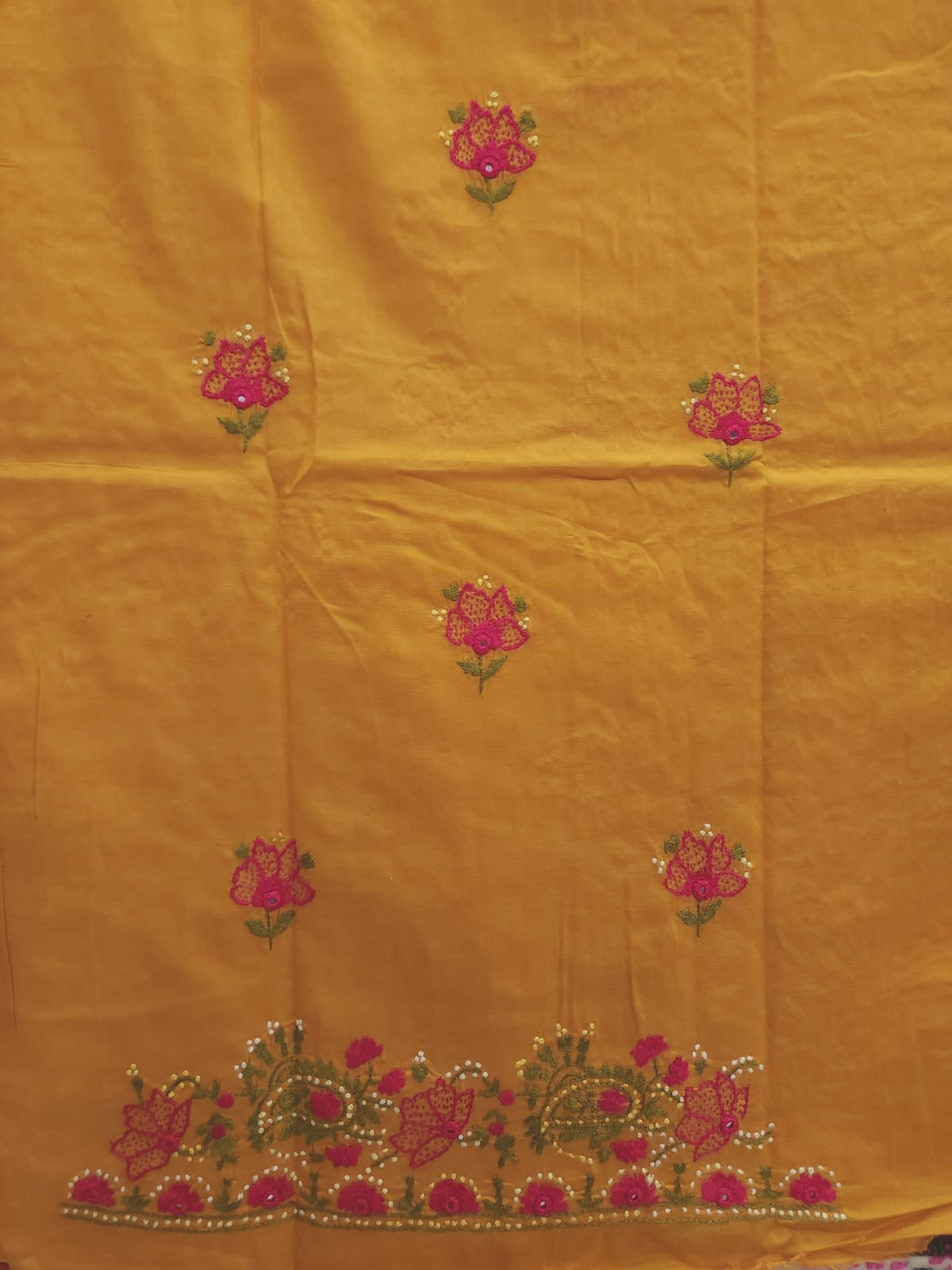 Most beautiful lawn hand embroidered shirt