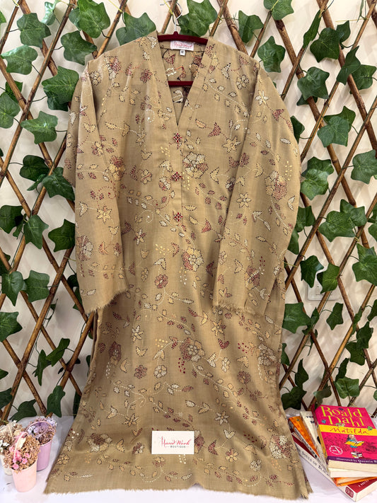 Pashmina kantha kurta Medium