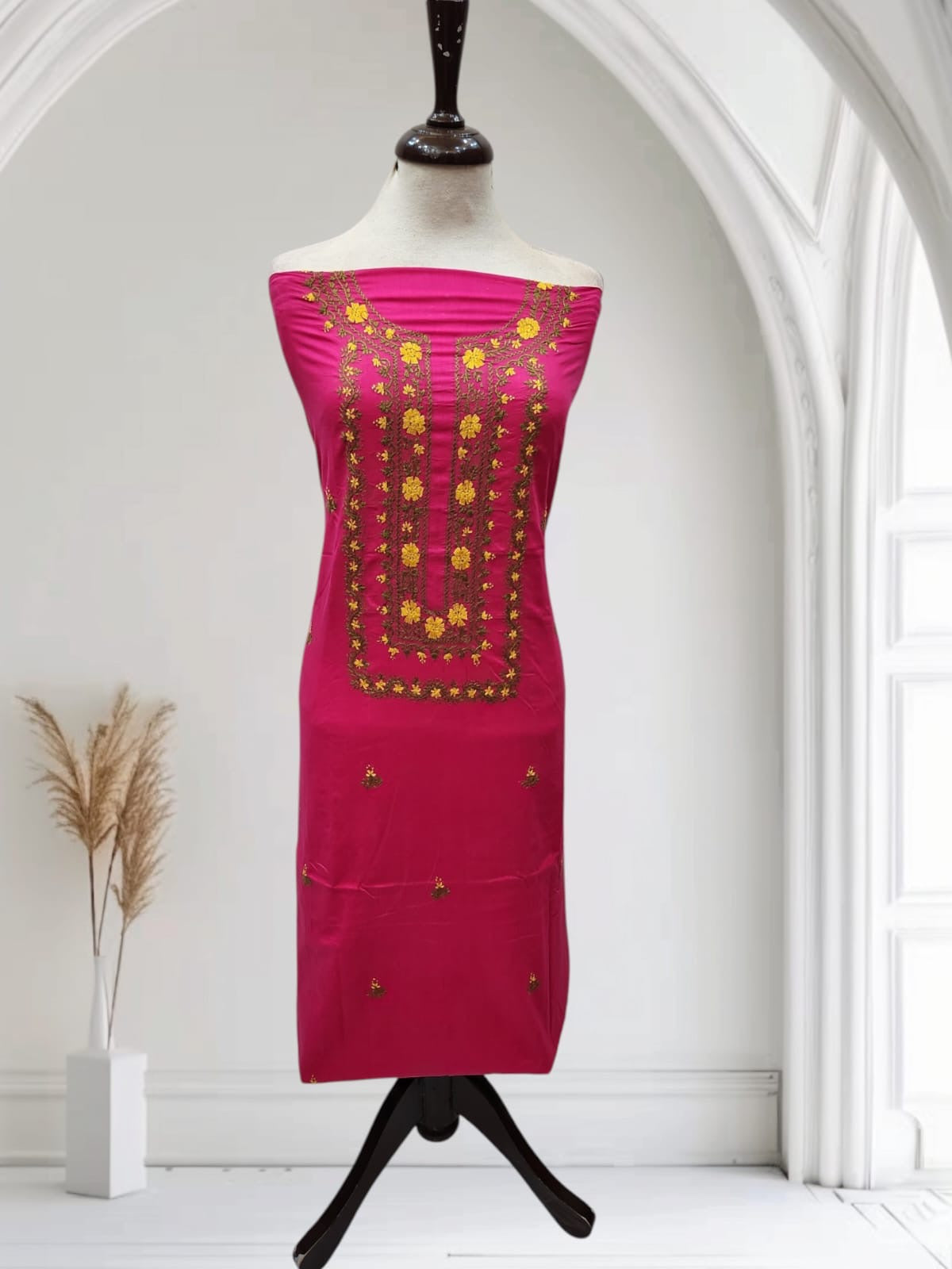 Hand embroidered lawn budget shirt