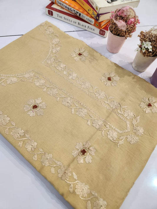 Lawn hand embroidered shirt