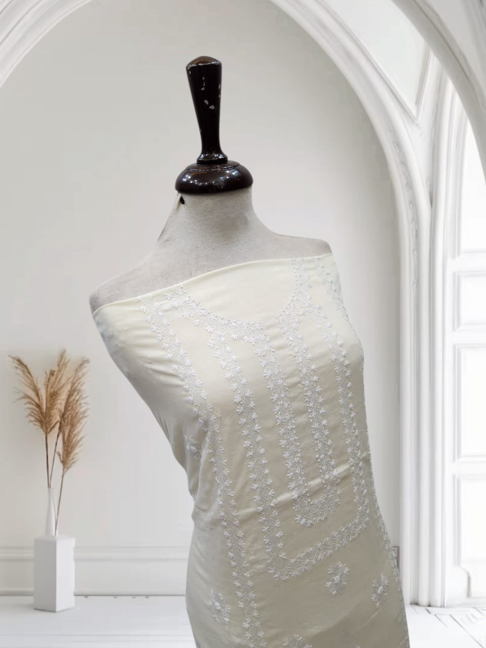 Kantha lawn hand embroidered shirt