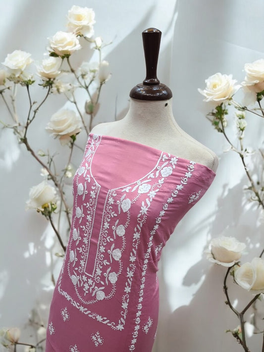 Tea Pink Handmade lawn shirt