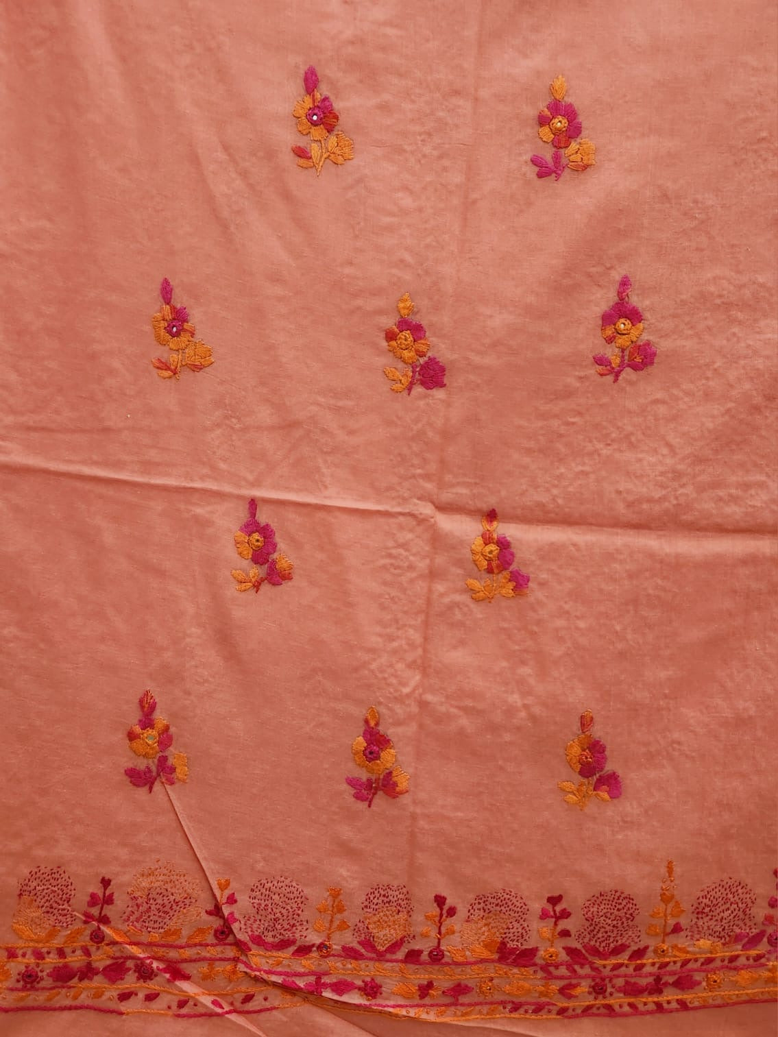 Lawn hand embroidered shirt