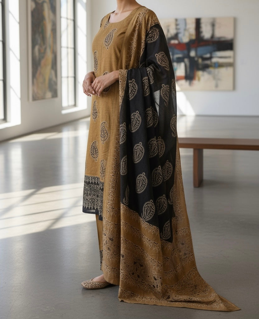 Lawn Natural dyed 2pc Shirt & Dupatta