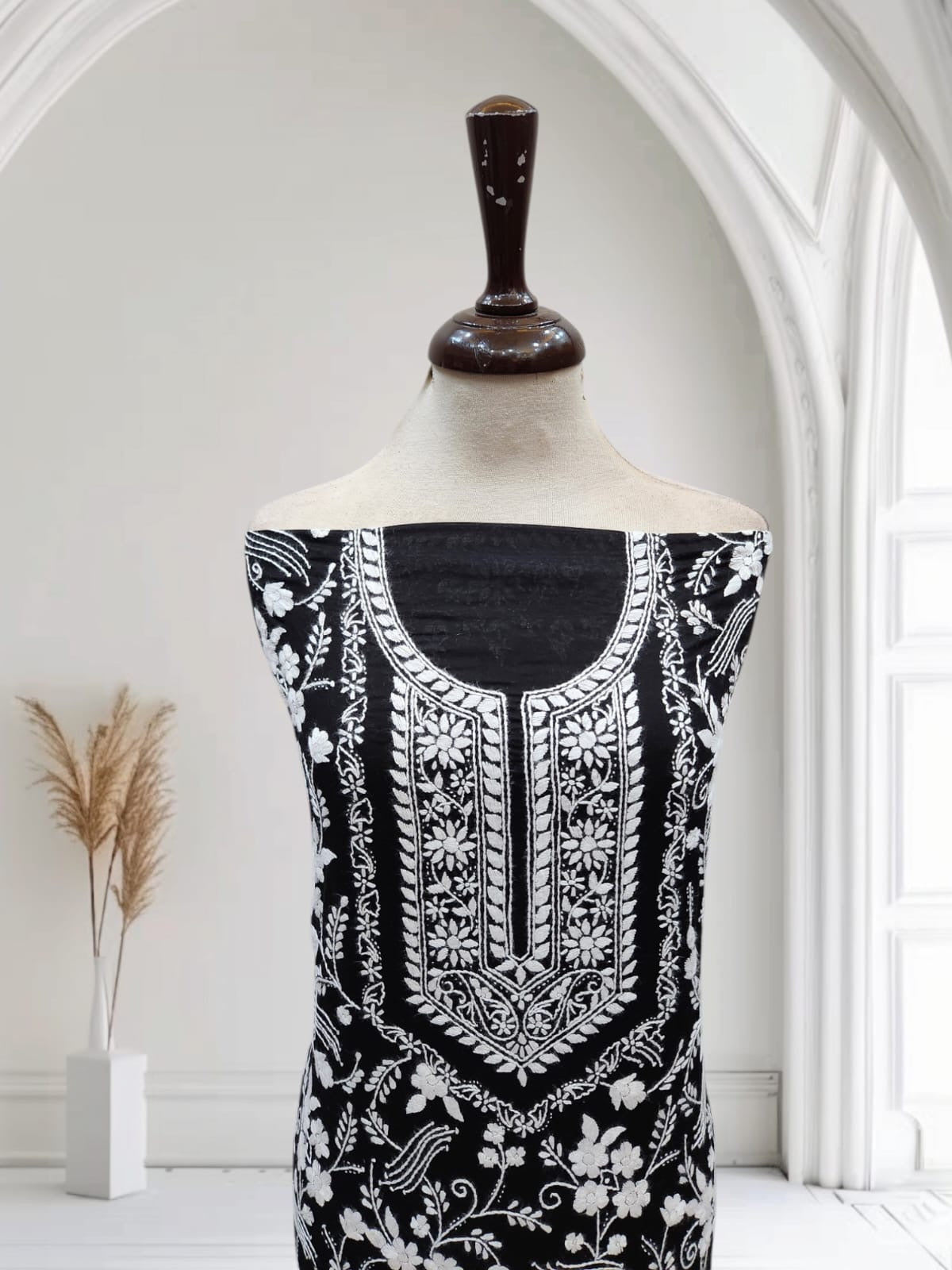 Exclusive lawn hand embroidered shirt