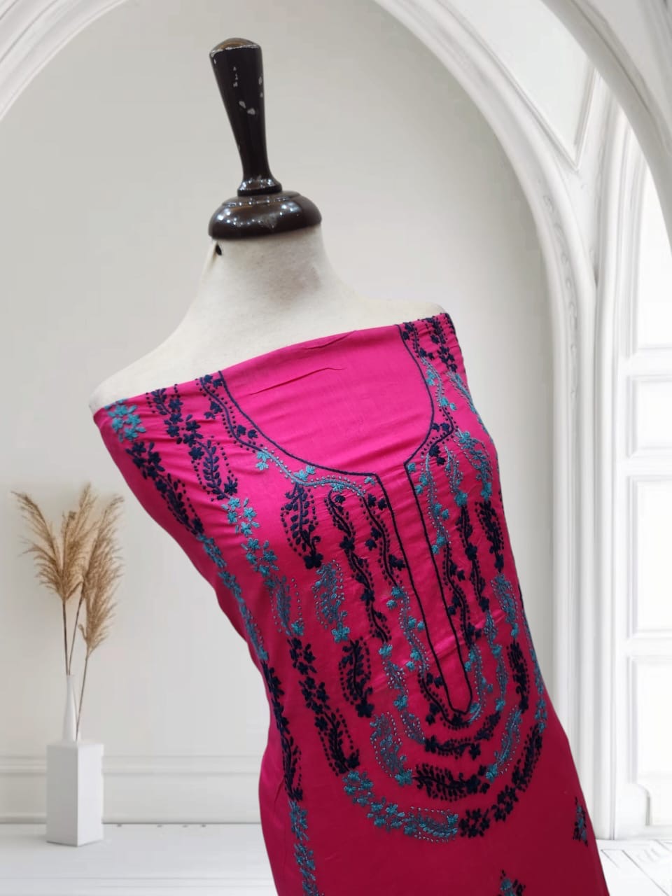 Lawn hand embroidered shirt