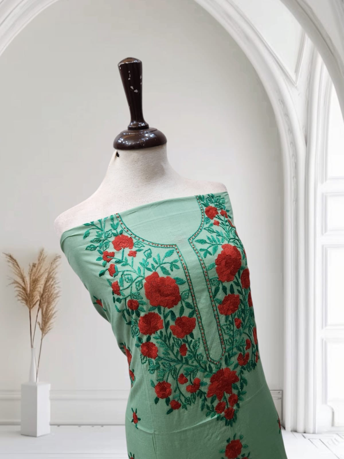 Lawn hand Embroidered shirt