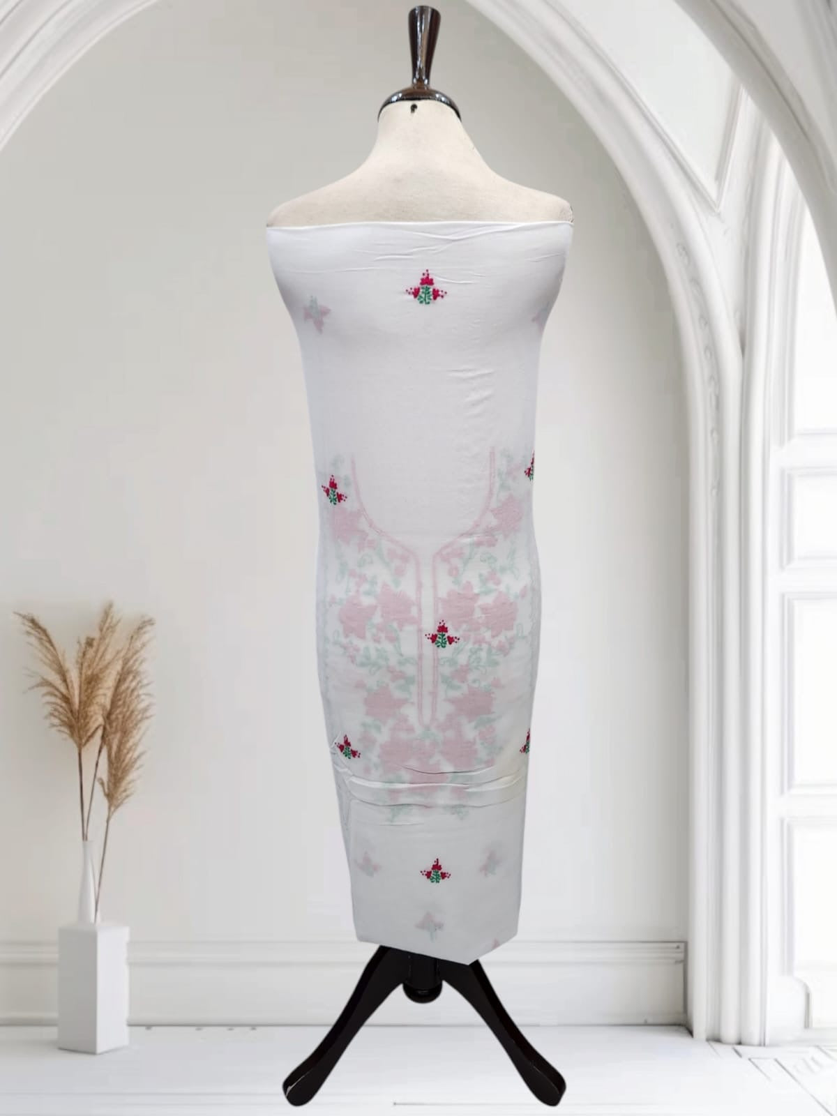 Lawn hand embroidered shirt