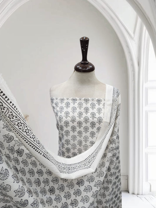 Lawn block print 2pc