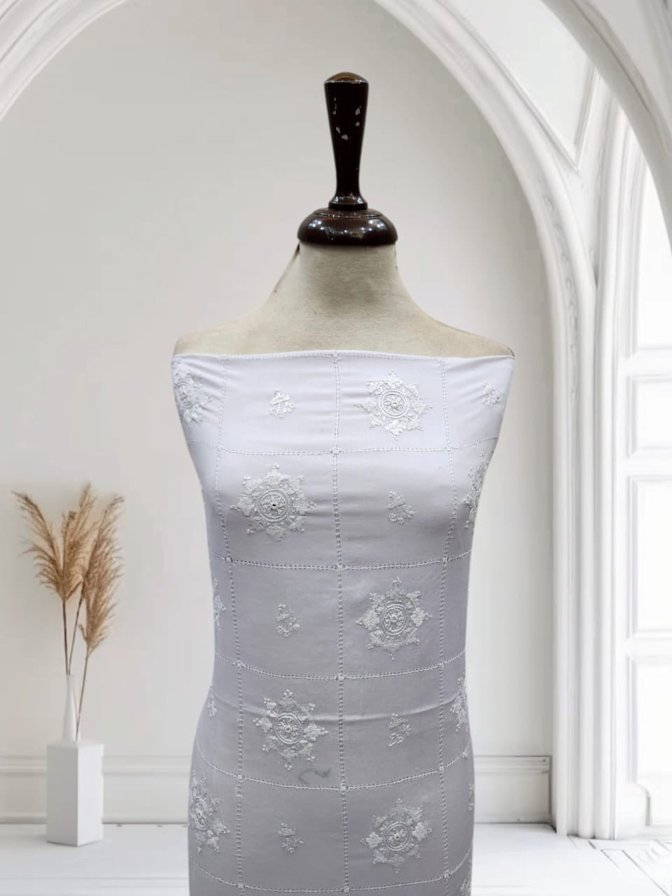Tarkashi lawn hand embroidered shirt