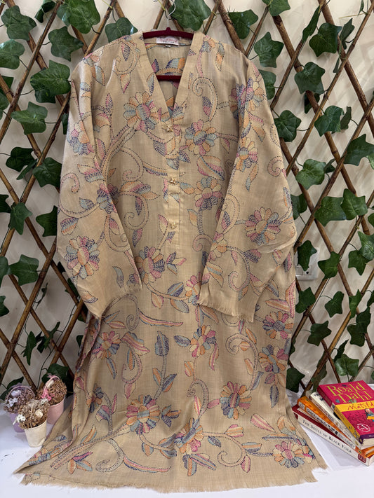 Unicorn 🦄 Shades Pashmina Kantha Kurta Size X-Large