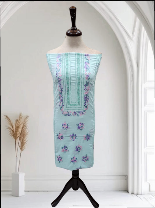 Tarkashi lawn hand embroidered shirt