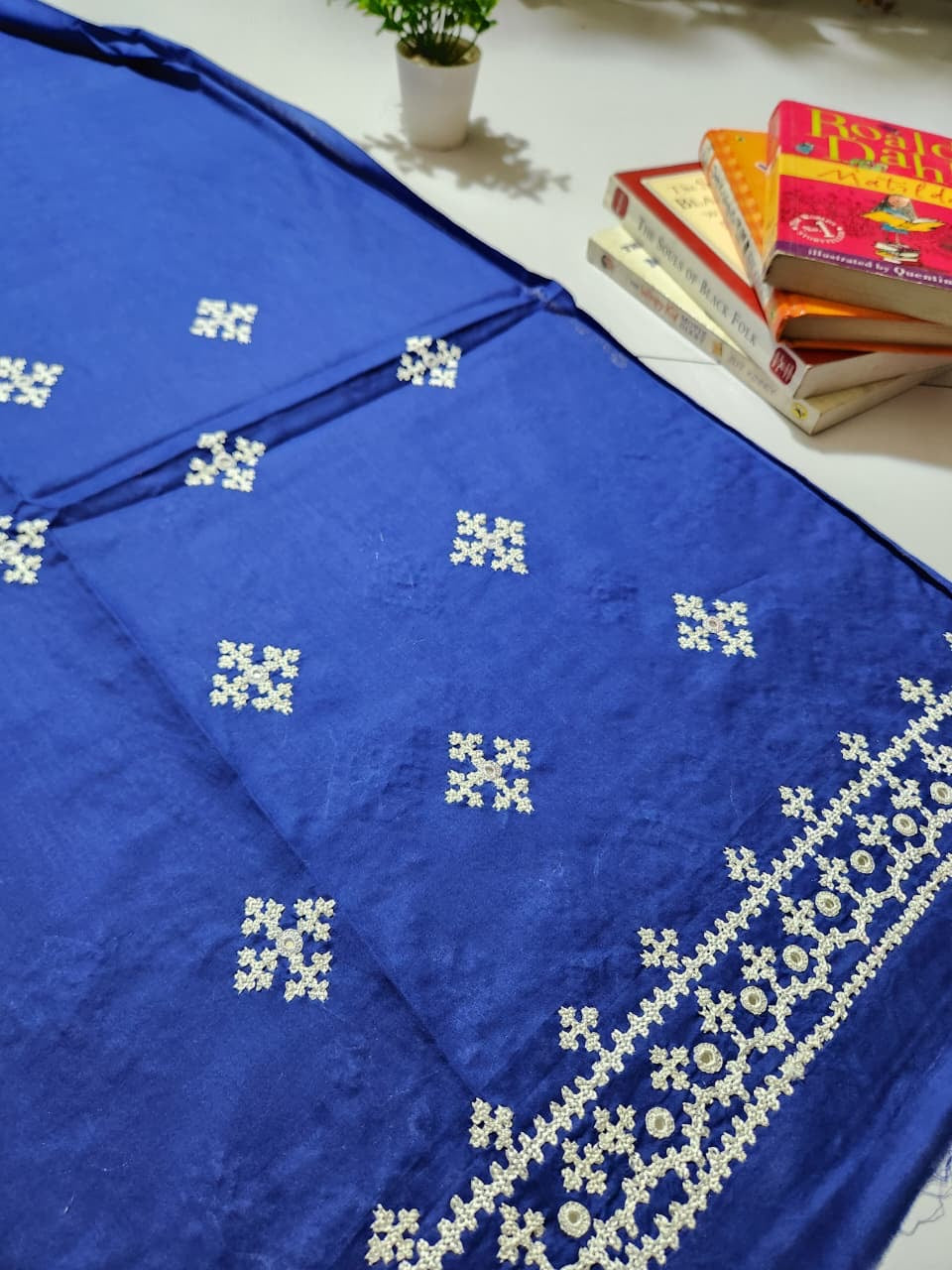 Lawn sindhi hand embroidered shirt