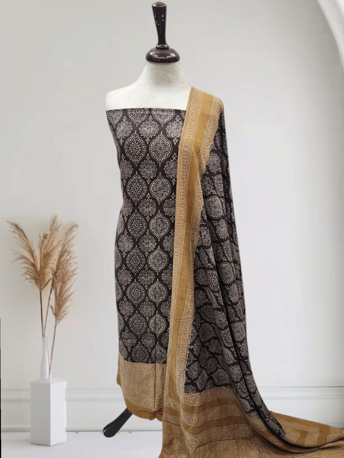 Natural dyed linen 2pc