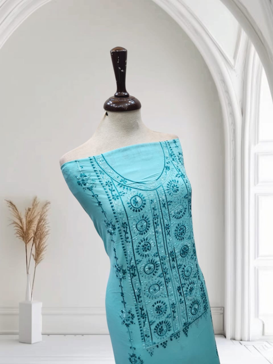 Lawn hand embroidered shirt