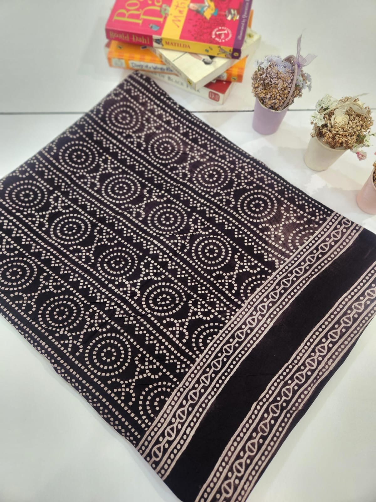 Linen Natural Dyed Unstitched Trouser/ Shalwar