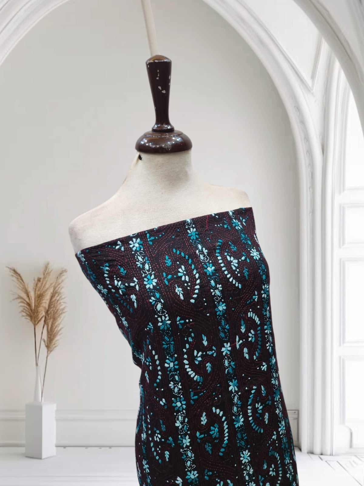 Lawn hand embroidered Jaal shirt
