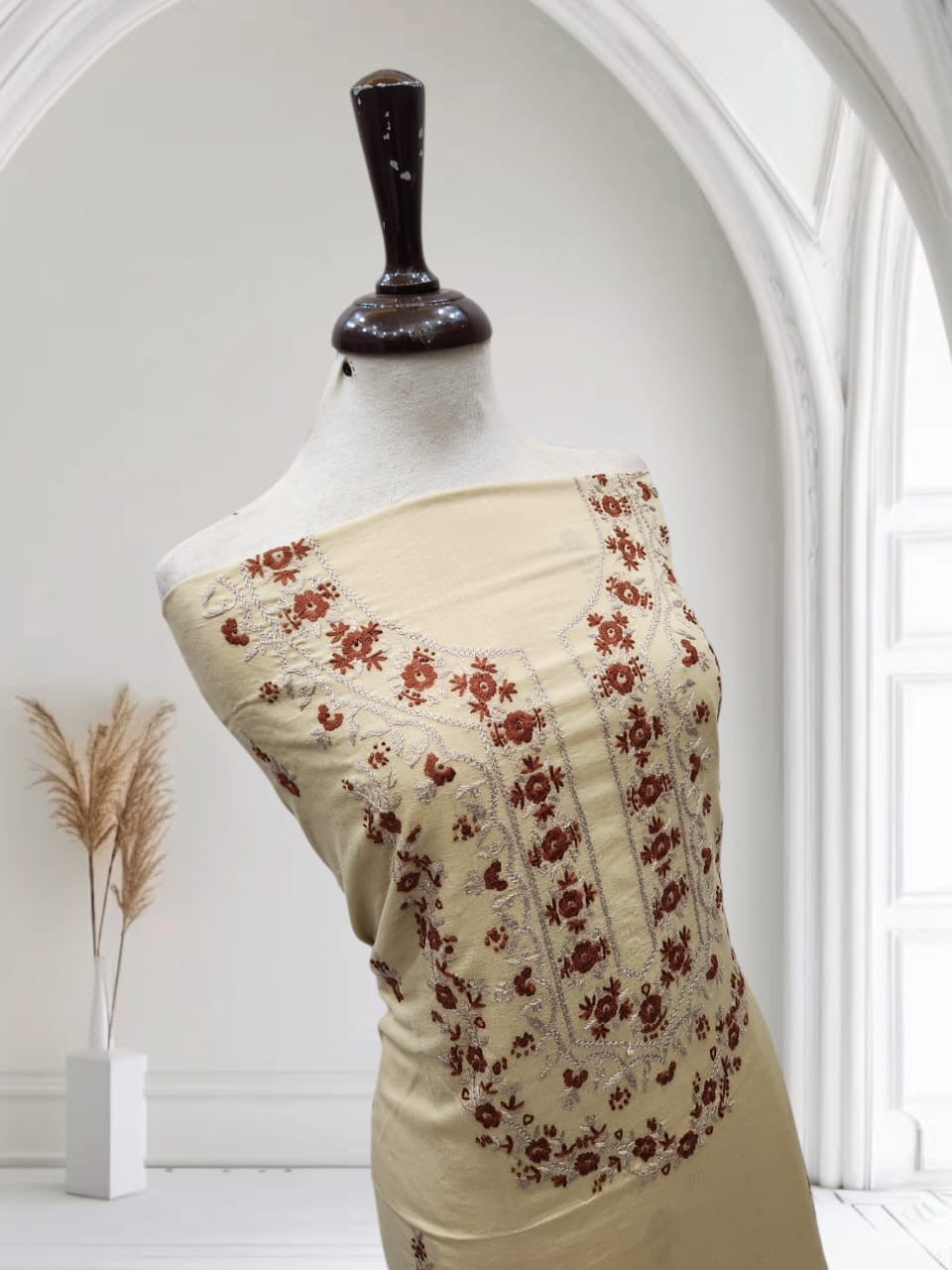 Lawn hand Embroidered shirt