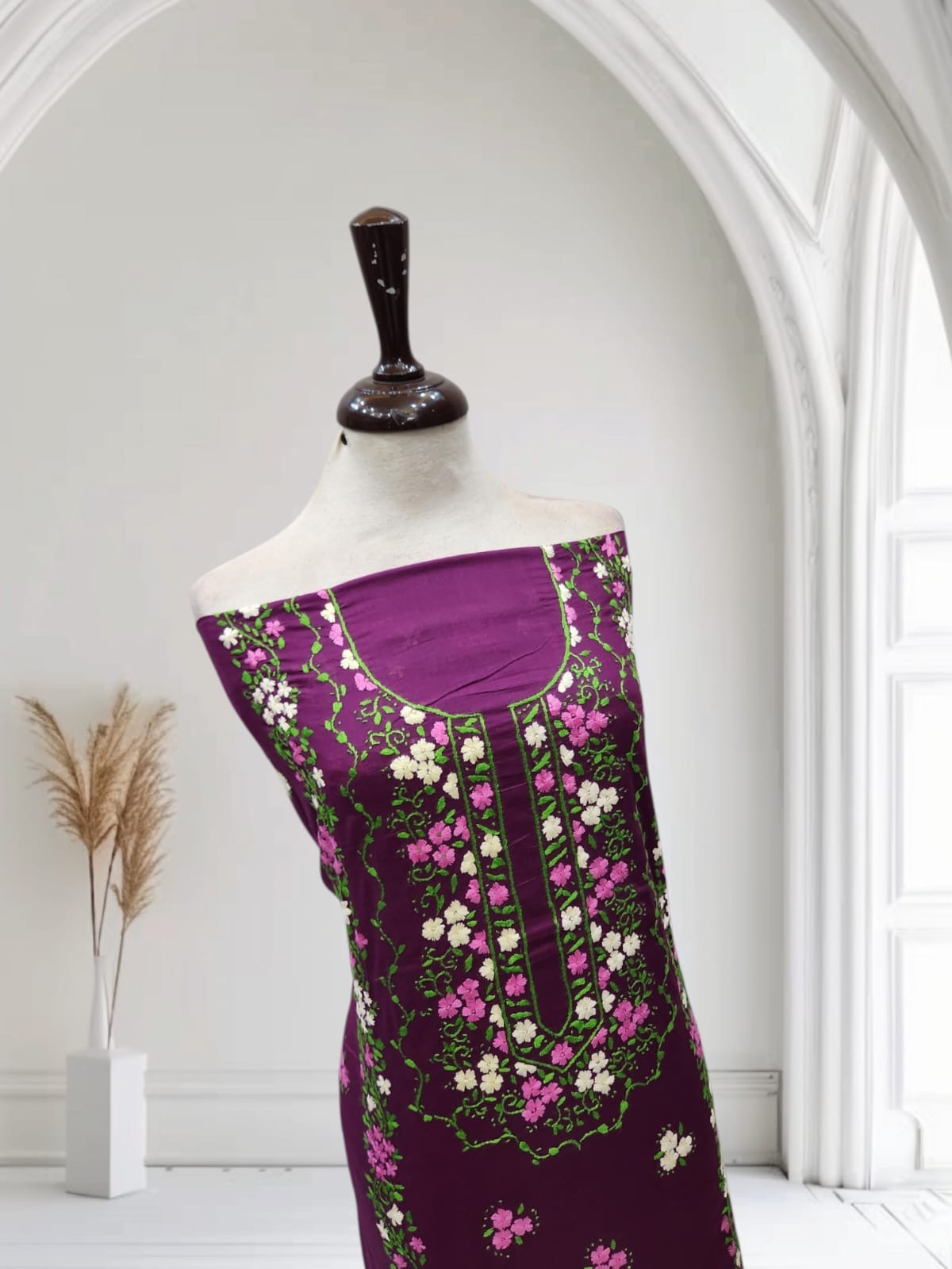 Special lawn hand embroidered shirt