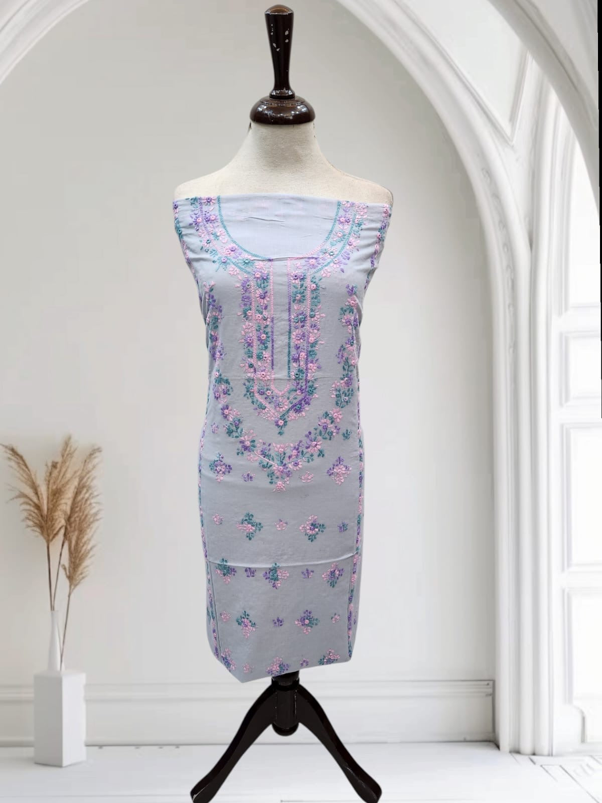 Budget friendly hand embroidered lawn shirt
