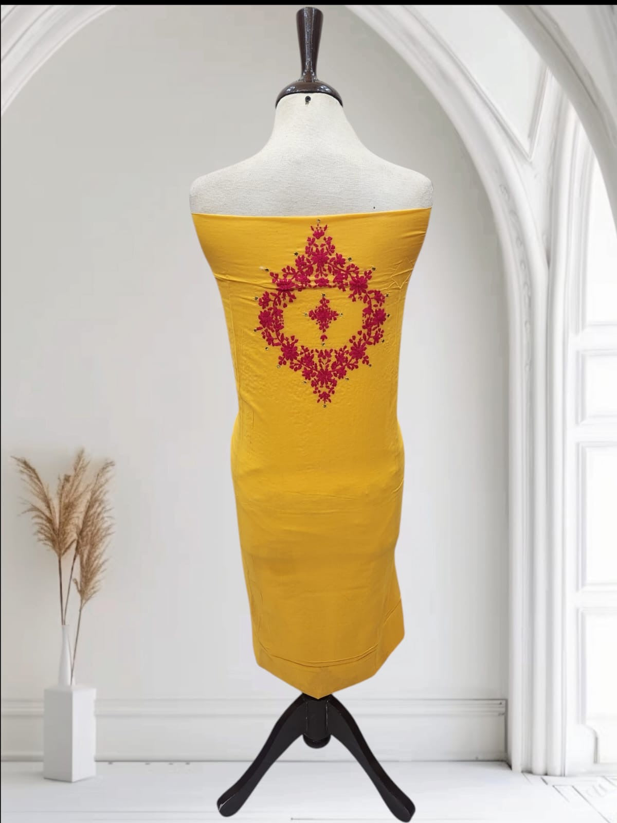 Lawn Handmade Mukesh with thread 🧵 work Shirt