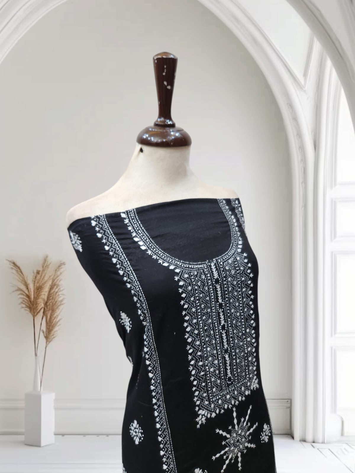 Kanthakari Lawn hand embroidered shirt