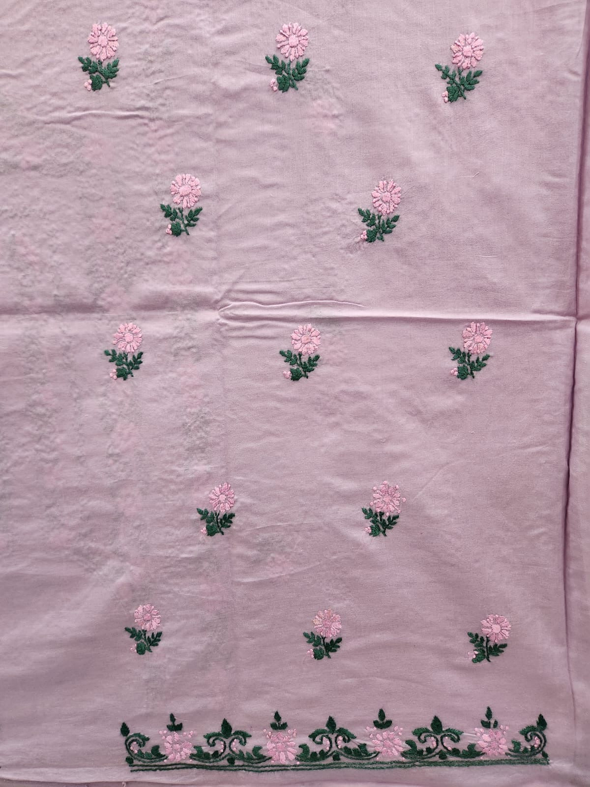 Lawn hand embroidered shirt
