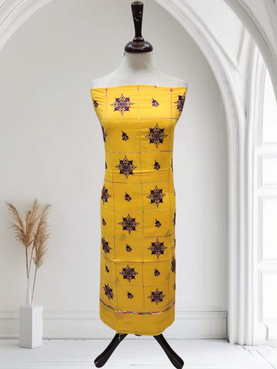 Tarkashi lawn hand embroidered shirt