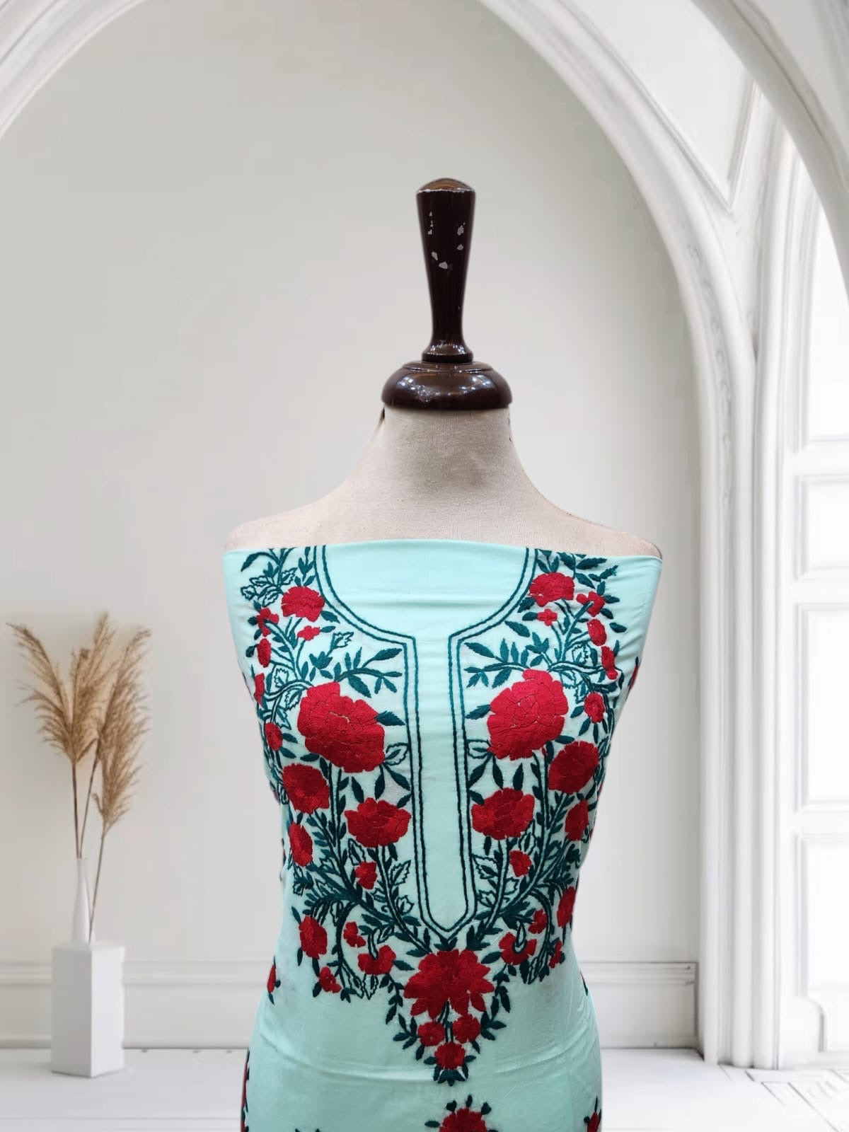 Lawn hand embroidered shirt