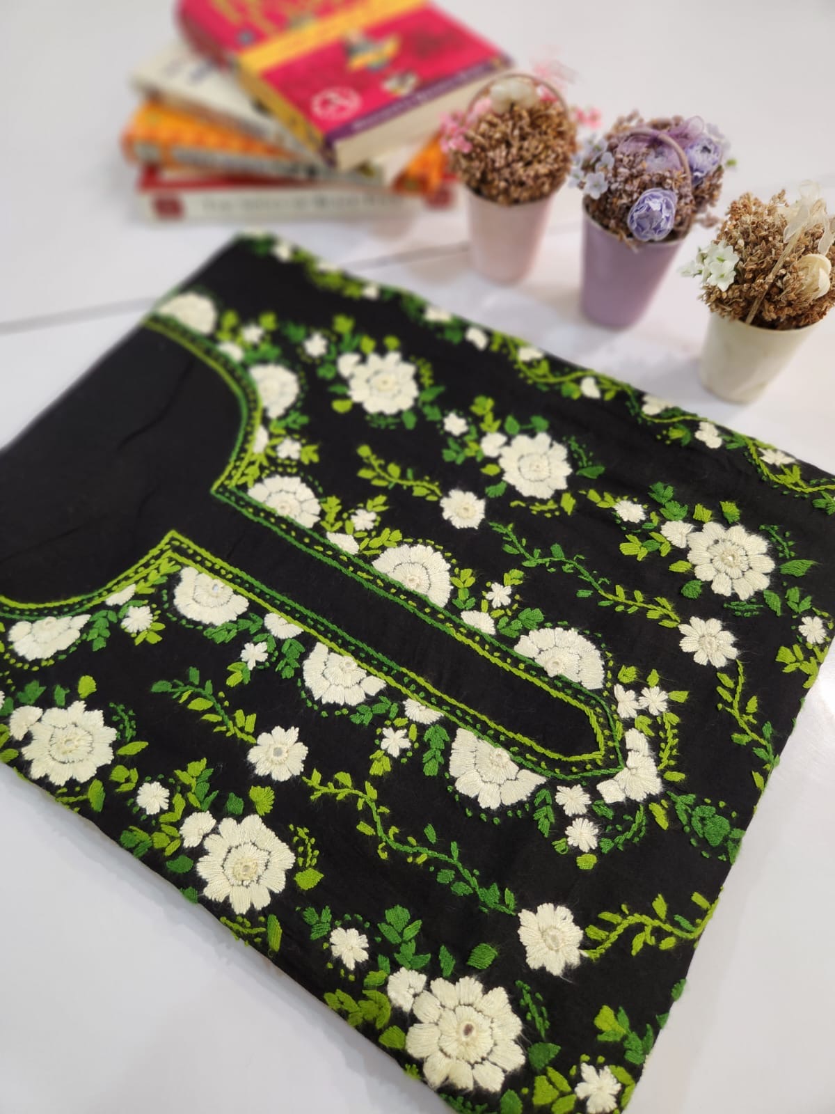 Artistic handcraftes lawn shirt