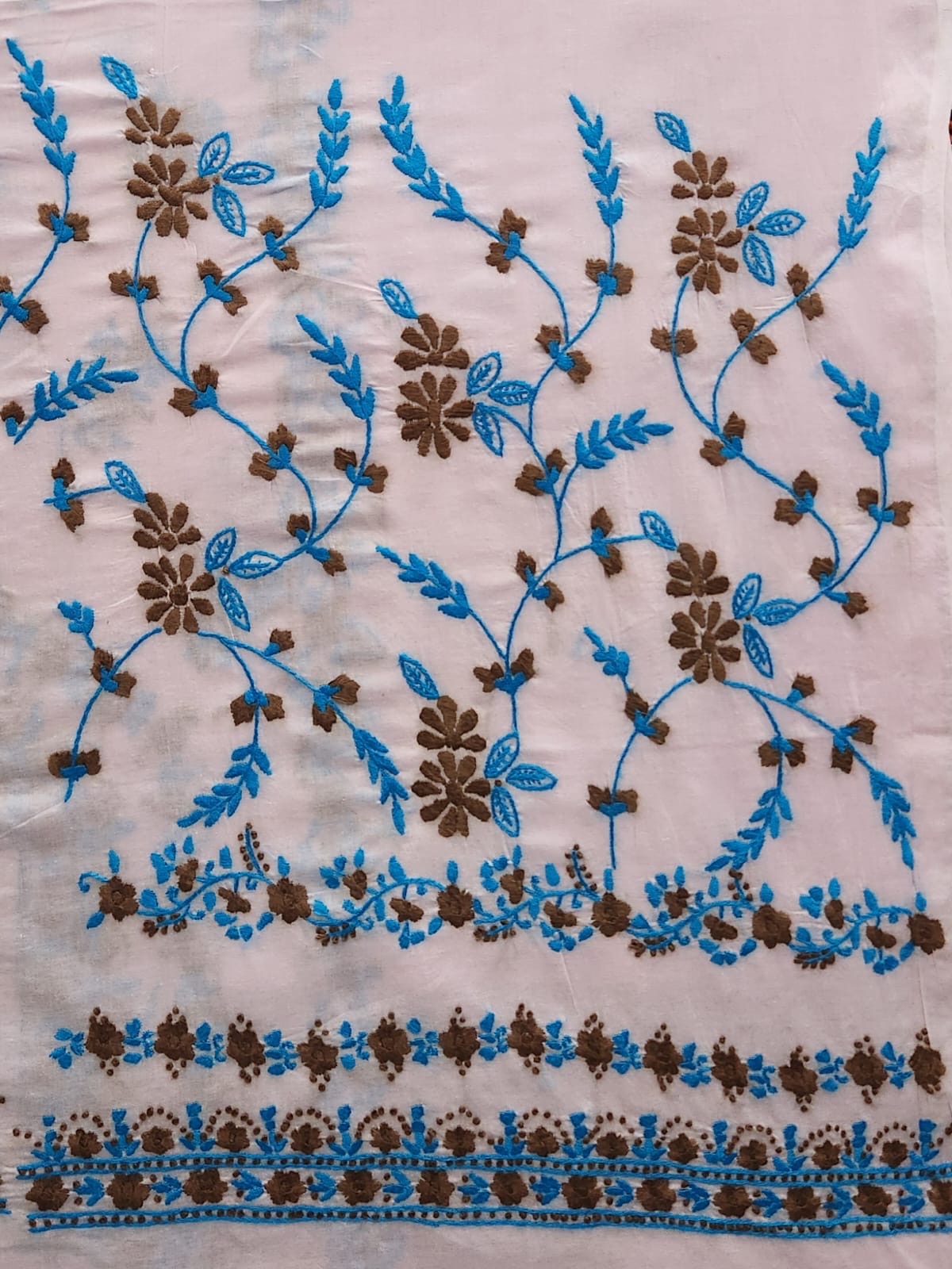 Lawn hand embroidered shirt