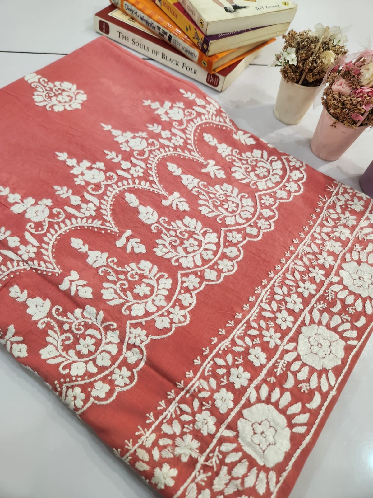 Lawn hand embroidered shirt