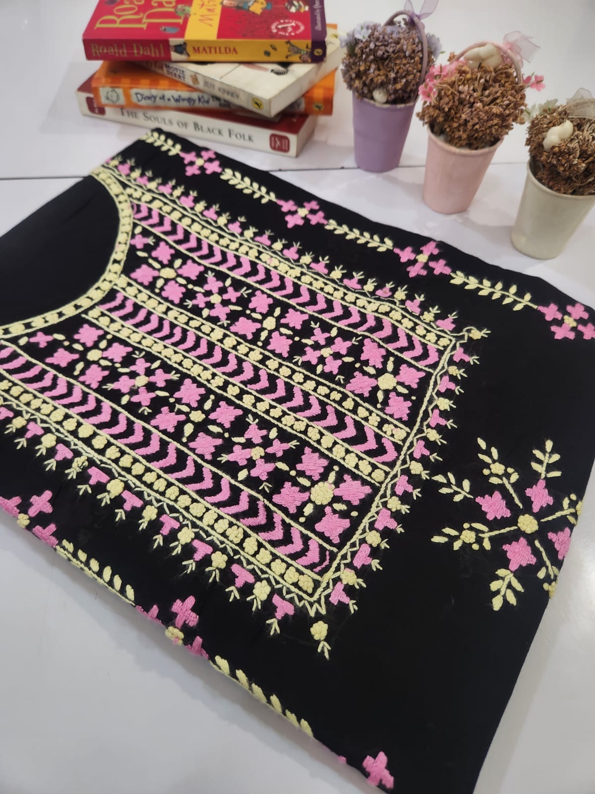 Most elegant lawn hand embroidered shirt