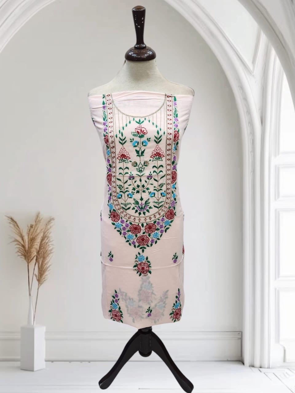Branded lawn hand embroidered shirt