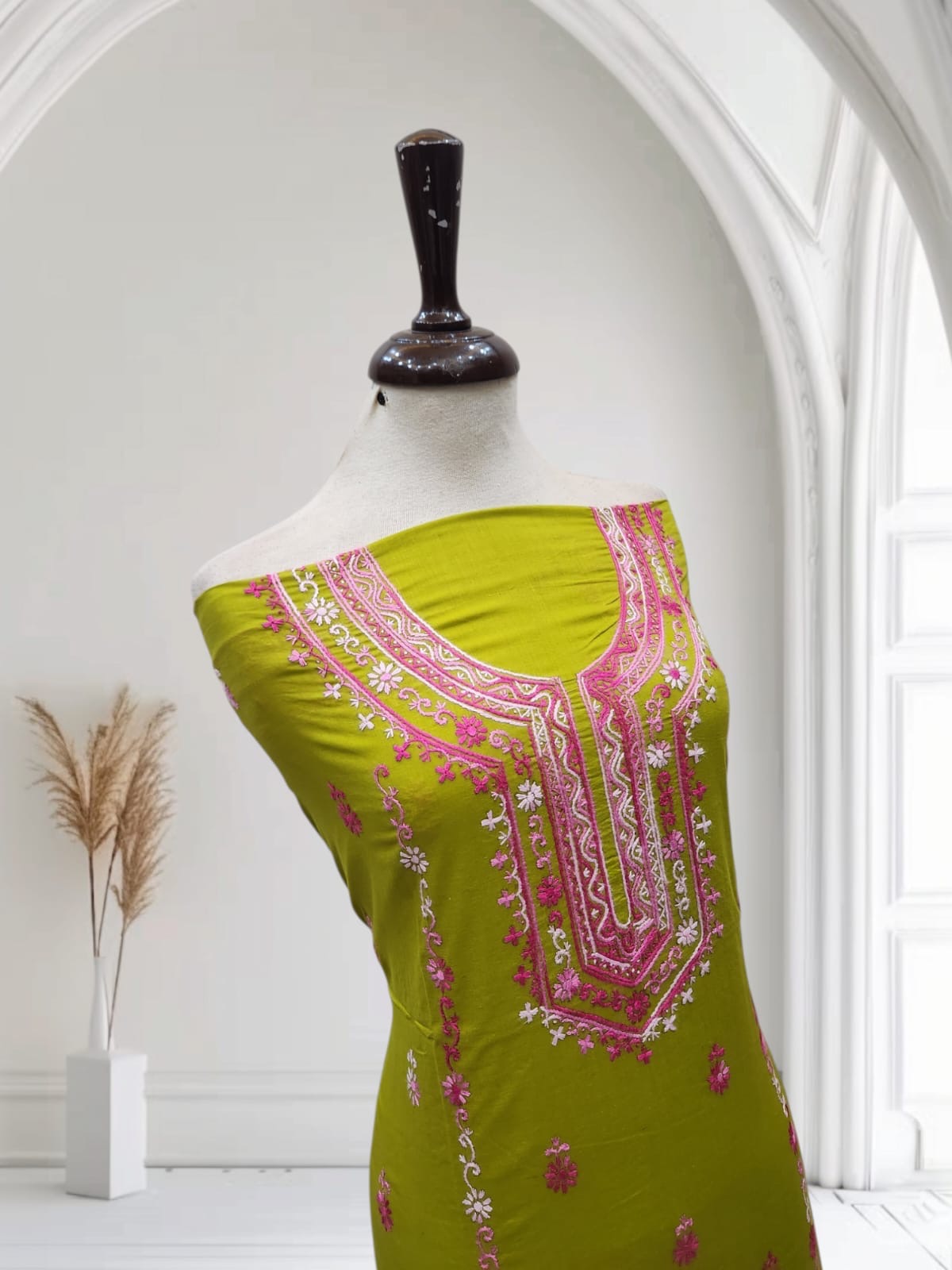 Lawn hand embroidered shirt