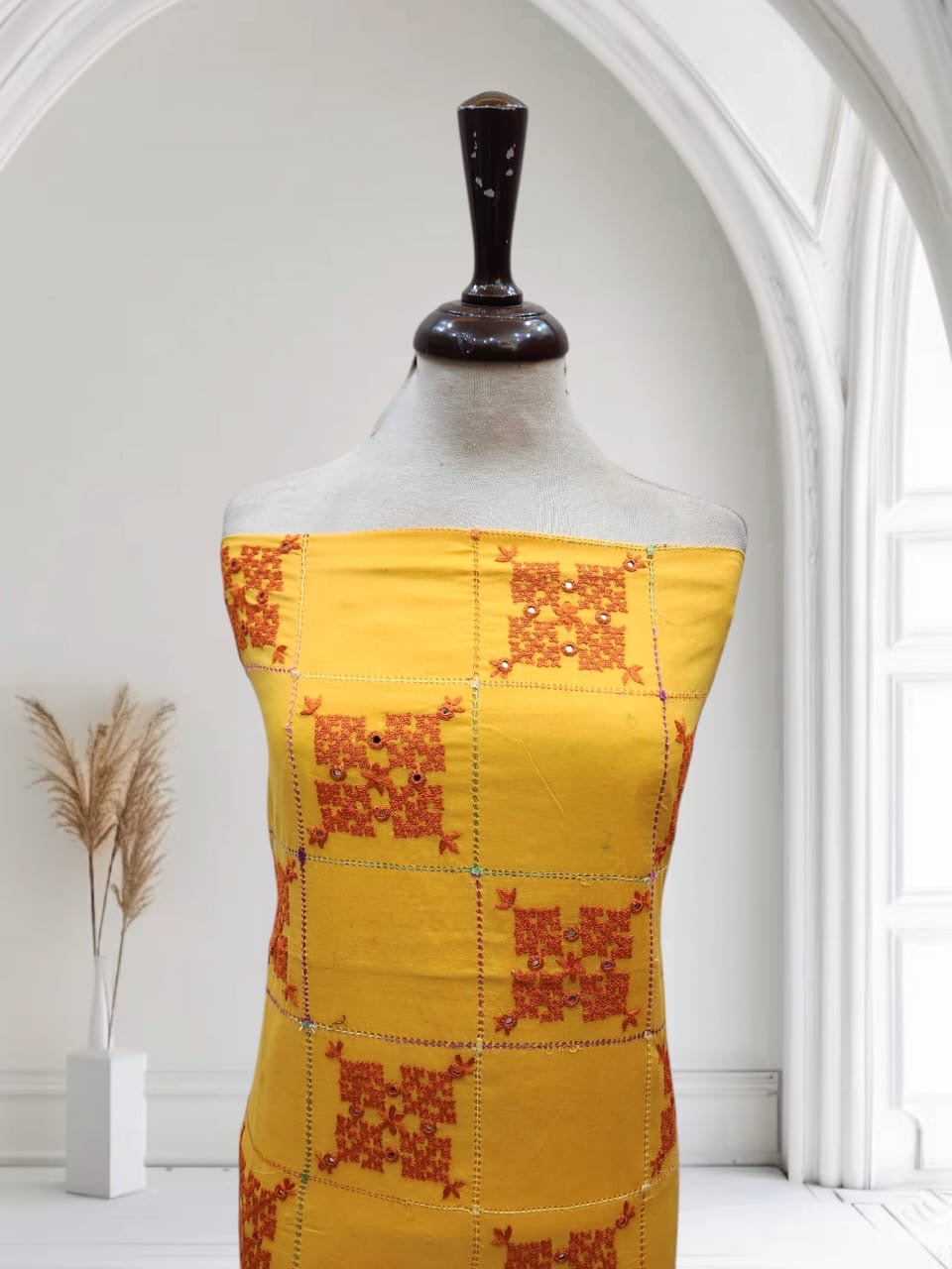 Tarkashi lawn hand embroidered shirt