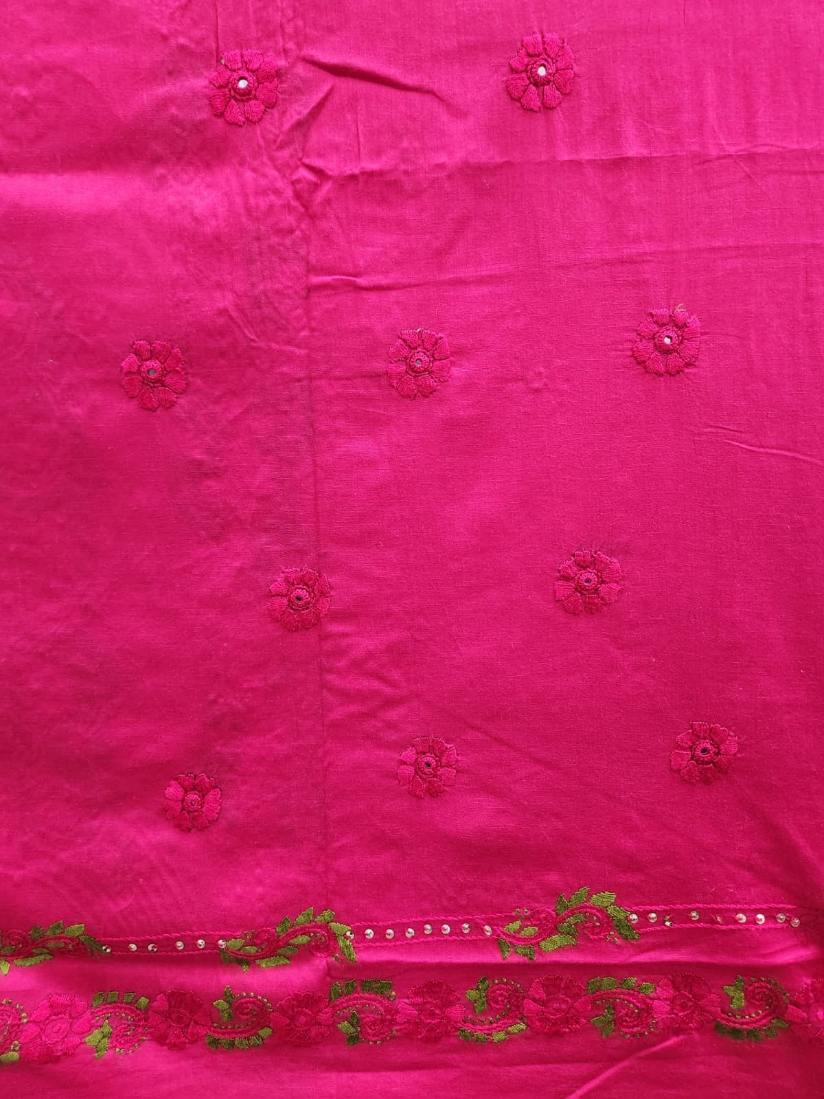 Master article lawn hand embroidered shirt
