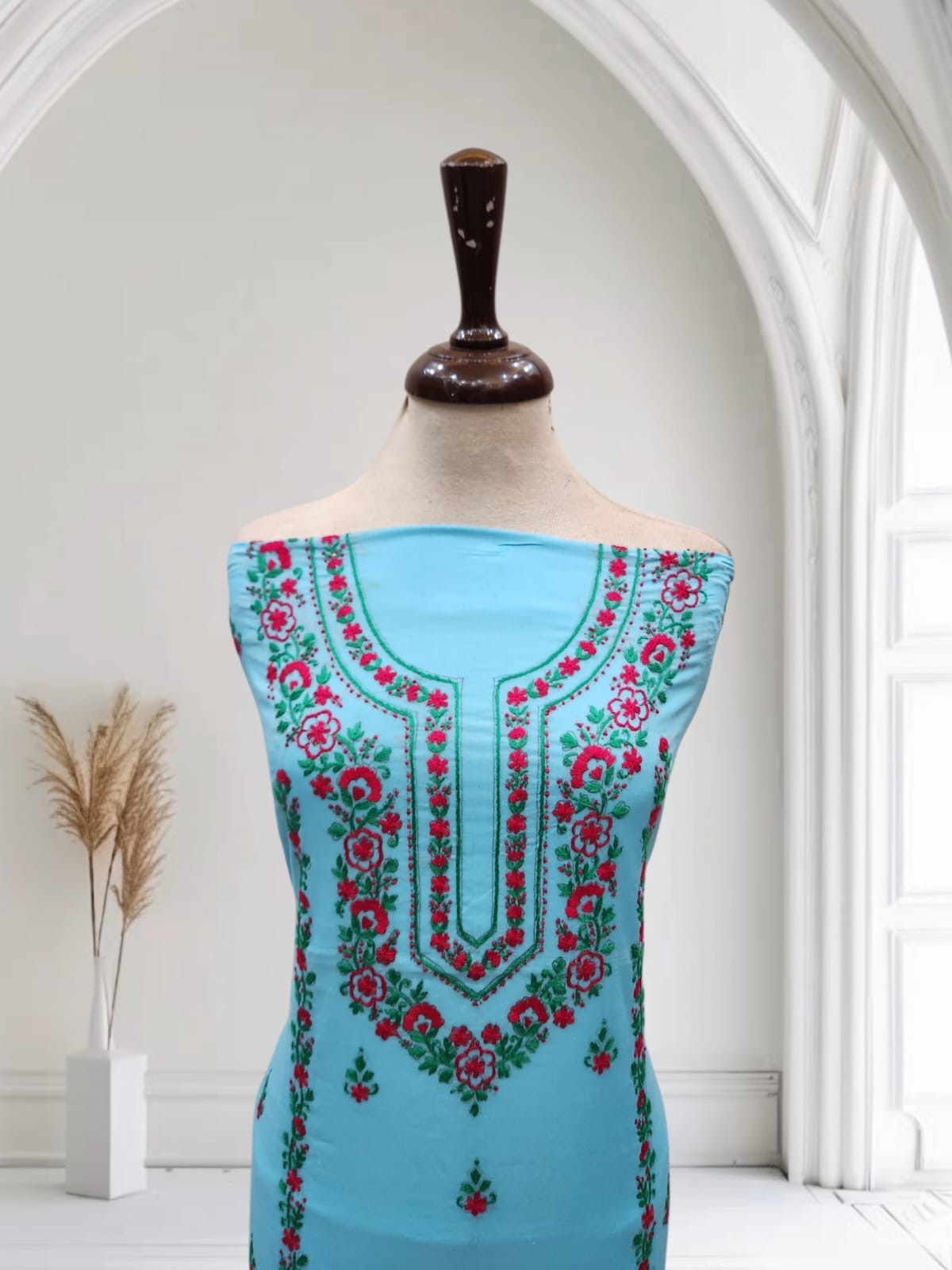 Lawn hand embroidered shirt