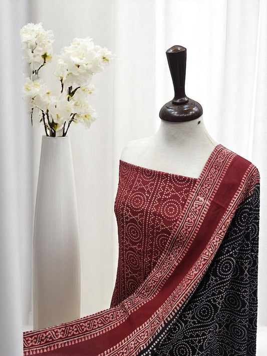 Natural dyed lawn 2pc Chunri unique combo M&B